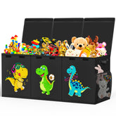 Beadsky extra large toy box front view showcases spacious storage for toys and clothing.
