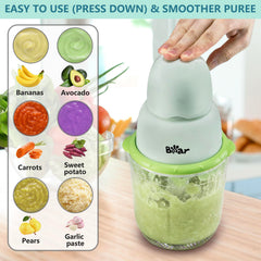 Bear Baby Food Containers Tray set for organized batch prep.