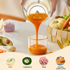 Bear Baby Food Maker top view highlighting user-friendly controls for easy blending.