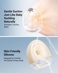 Bear Breast Pump display shows battery, time, mode, and suction at a glance.