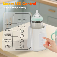 BEARDODO Baby Bottle Warmer defrost mode gently thaws milk for quick prep