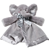 Bearington Baby Lil' Spout Snuggler elephant head comforts baby during cuddles