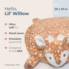 Bearington Lil’ Willow tummy time mat woodland design for cozy nursery decor