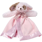 Bearington Wiggles Snuggler pink velour head close-up for soothing baby comfort