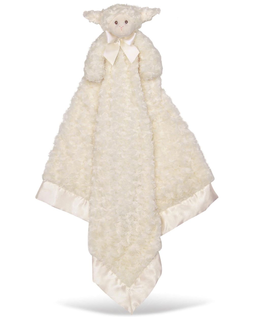 Bearington Lamby Cuddle Me Sleeper cream lamb for cozy infant cuddles.