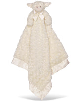 Bearington Lamby Cuddle Me Sleeper cream lamb for cozy infant cuddles.