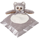 Bearington Lil' Owlie Owl Lovey close-up of plush owl face for soothing naps.