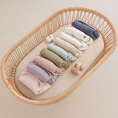 Bearmoss bassinet sheets rectangle-fit design for rectangular bassinets