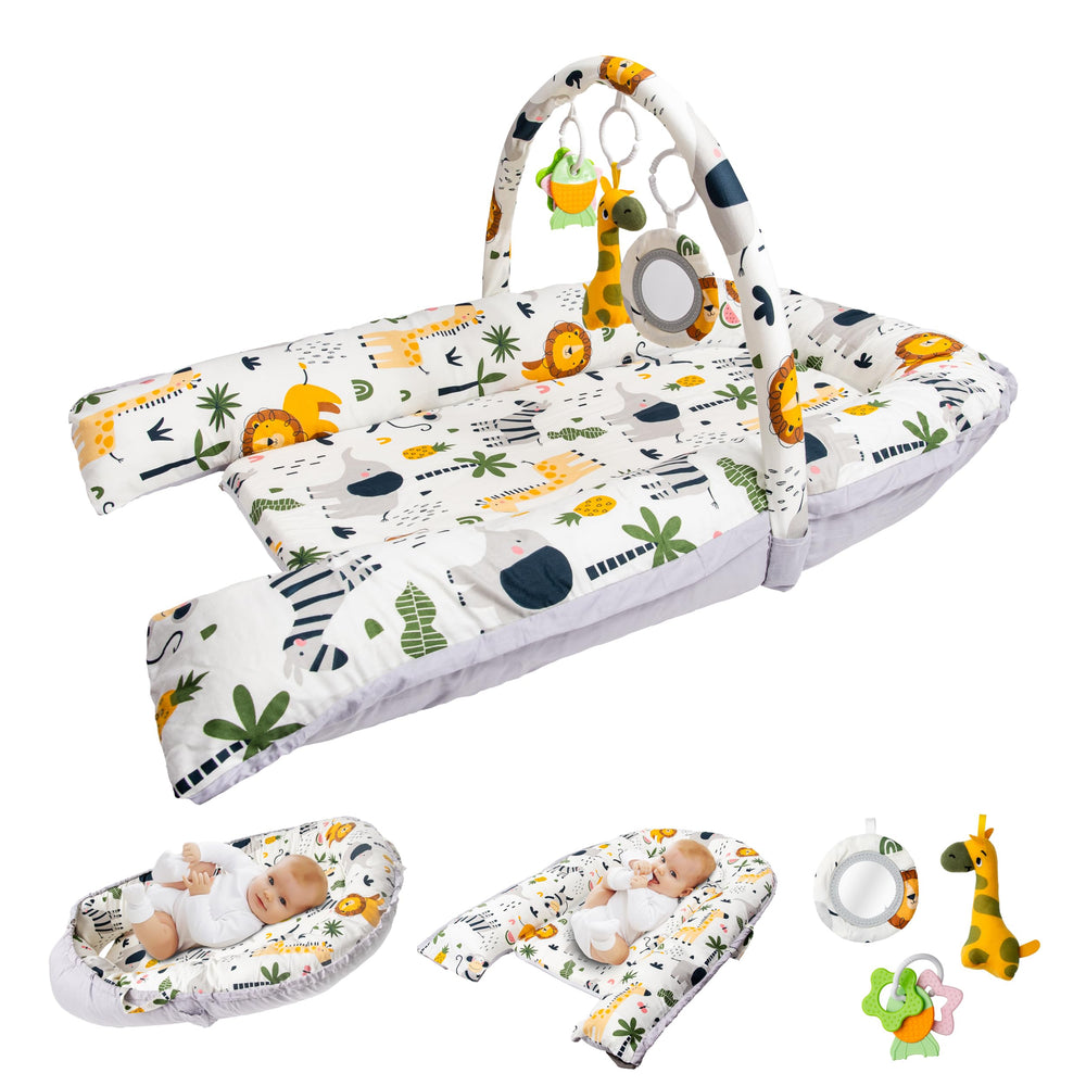 Bearsky baby lounger cover close-up showing breathable fabric for comfort