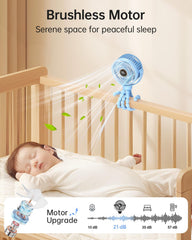 Bearwind stroller clip-on design keeps airflow within reach during walks or travel.