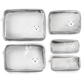 Beary Tidy 5-piece diaper bag organizer set with clear view for quick access during travel