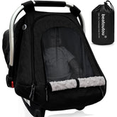 beatoutou baby car seat cover waterproof outer fabric keeps baby dry on outings
