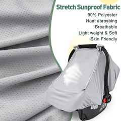 Beatoutou sunshade canopy universal fit shields bright sun for any seat.