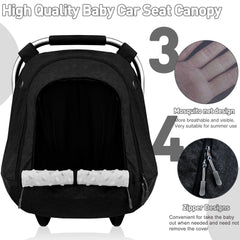 beatoutou car seat cover with elastic bottom fits most seats securely