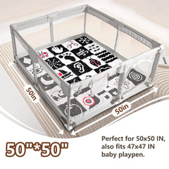 Beavtaens play mat non-slip back close-up emphasizes secure grip during baby playtime