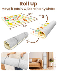 Beavtaens Ultra Thick Flannel Mat folded for easy storage and portable outdoor use.