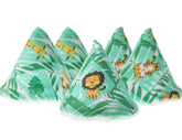 Beba Bean Pee-Pee Teepee Jungle Green packaging showing a five-pack of shields