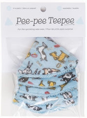 Beba Bean Pee Pee Teepee pack back view, convenient shield for clean diaper changes.