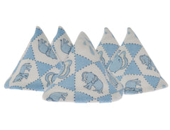 Beba Bean elephant-blue pee-pee-teepee pack ready for diaper changes, helps stay clean and dry.