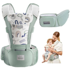 Bebamour baby carrier front carry setup shows hands-free versatility for parents.
