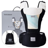 Bebamour baby carrier in front carry mode supports newborn bonding and comfort.