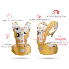 Bebamour baby carrier teething pads illustrate soft, removable cushions for little teething moments.