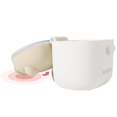 Bebamour airtight lid seals powder to prevent moisture during travel