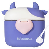 Bebamour baby formula dispenser travel-cap view demonstrates portable feeding convenience.