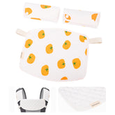Bebear Bebamour drool-teething pad front view protects carrier while baby drools.