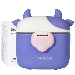 Bebamour formula container airtight-seal highlights moisture protection during trips.