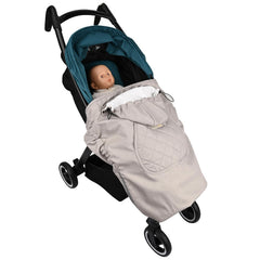 bebamour winter cover back view—full coverage and weather-ready comfort for baby