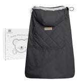 bebamour winter cover front view for all season warmth on a baby carrier