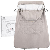 bebamour winter cover front view—universal compatibility for cozy baby warmth