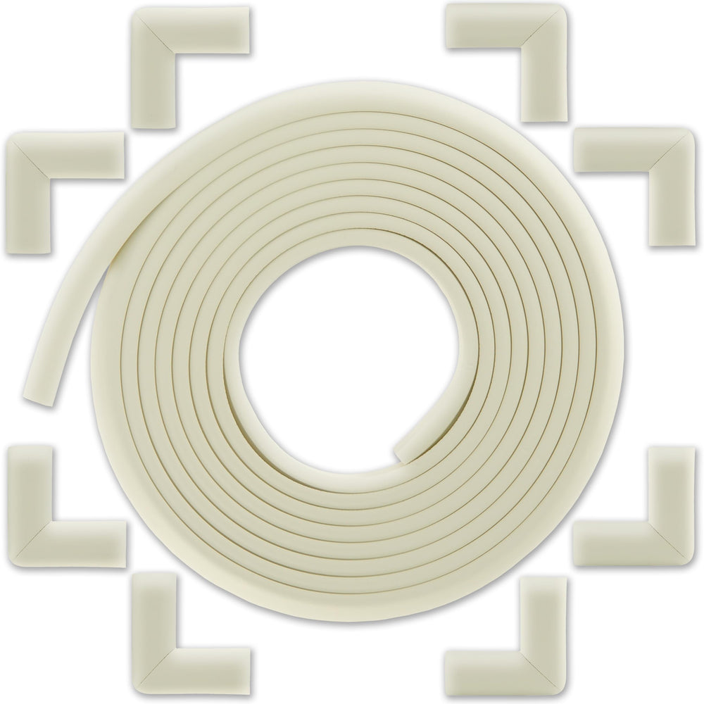 Bébé Earth edge protector on table edge enhances safety and clean look.