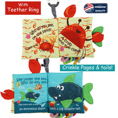 Bebe Mondo 3D octopus toy boosts visual interest and fine motor play.