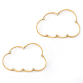 BEBE BASK wicker cloud decor set 2 front view ideal for nursery styling.