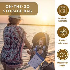 BebeBiu wet bag travel-friendly design fits diaper bags and trips.