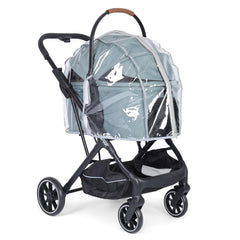 BEBEBROAD Pets pet stroller rain cover keeps pets dry during outdoor walks.