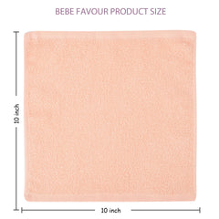 BEBE FAVOUR cotton terry washcloths with soft texture ideal for delicate baby skin.