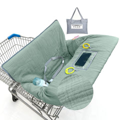 BeBeJoJo muslin cart cover front view with breathable comfort for baby