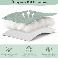 BeBeJoJo muslin cart cover storage-pocket-detail with convenient pockets