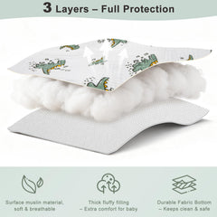 BeBeJoJo Muslin Shopping Cart Cover includes storage pocket for phones and small items.