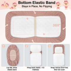 BeBeJoJo standard mattress fit covers oval, rectangular, and hourglass shapes.