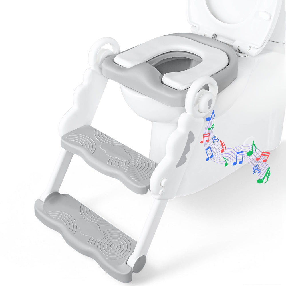 bebeleh gray assembled potty seat ready for quick potty sessions