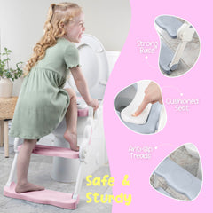 bebeleh toddler potty height adjustment with three levels fits growing kids.