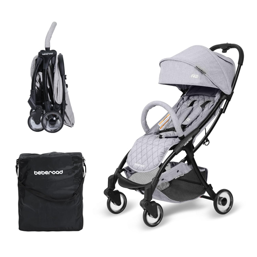 Beberoad Love R2 small travel stroller in one-hand fold mode for quick setup