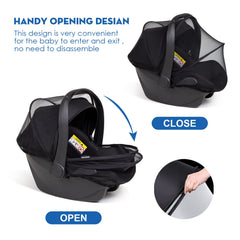 Beberoad Love tent-style design creating secure, roomy space during rides