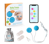 bebon belly bump speaker on the belly for soothing music and bonding.