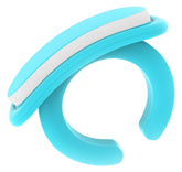 bebon newborn nail care ring on finger enables safe filing of tiny nails.