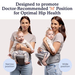 Beco Foldable Hip Seat Carrier folded compact for space-saving travel.